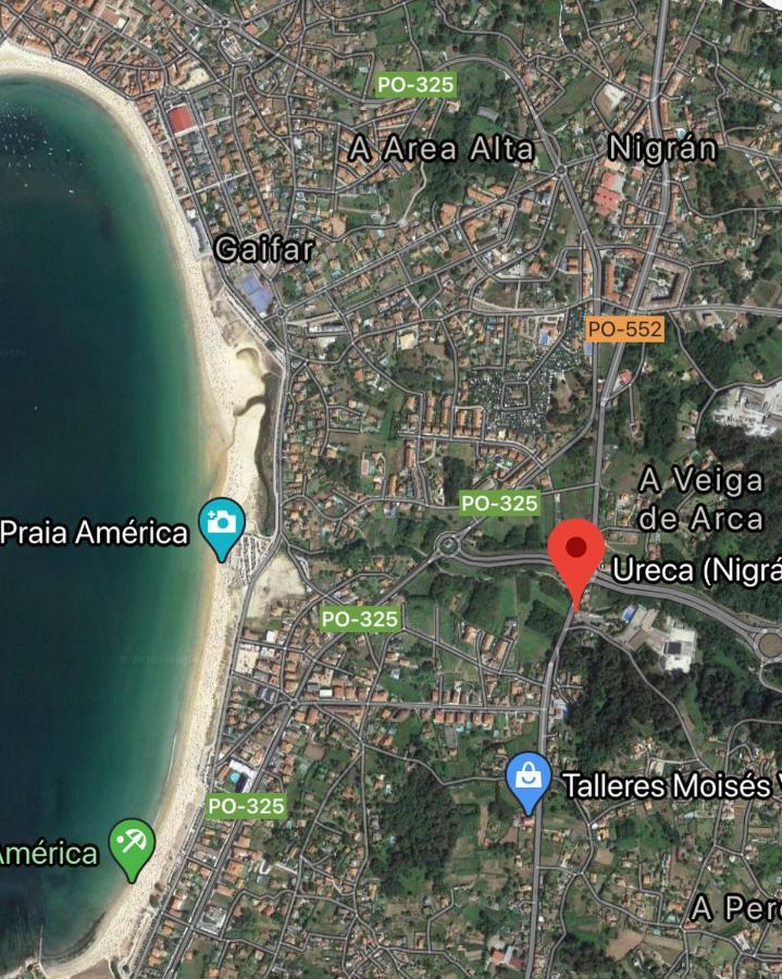 Muino. Pequena Casita Cerca De Playa America Nigrán Buitenkant foto
